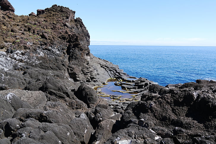 Madeira, Obala, Atlantic, more, Kamenita obala, seixal, stijene