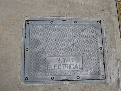 elettrico, NYC, Nuovo, York, città, urbano, NY