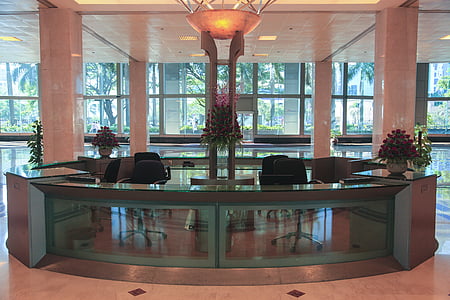 office, corporate, lobby, reception, desk, business, indoors
