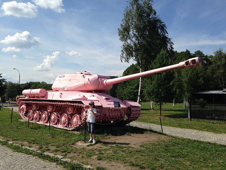 tank, museet, Rosa tank, Lesany, militära museum, bepansrade Tank, militära