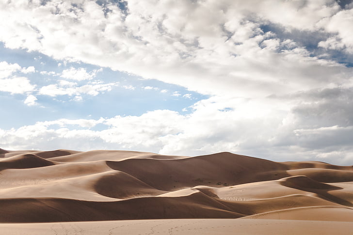 duny, poušť, horká, suché, podnebí, písek, písečné duny