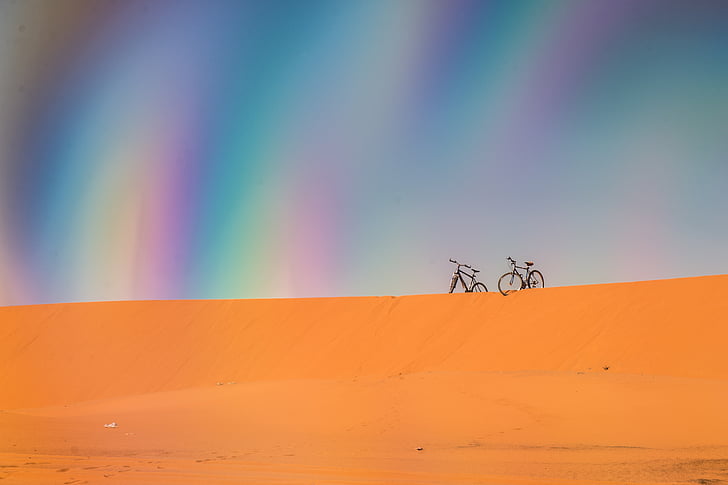 Marruecos, Sahara, arena, desierto, vacío, licencia, extraña luz