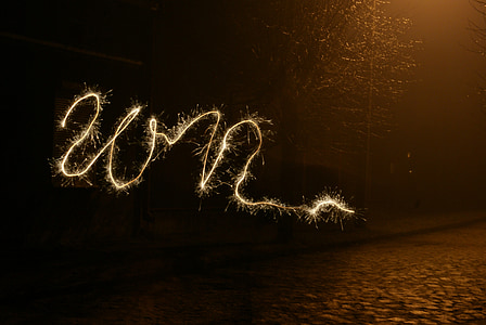 新的一年的一天, 新年除夕, 2012, 烟火, 烟花