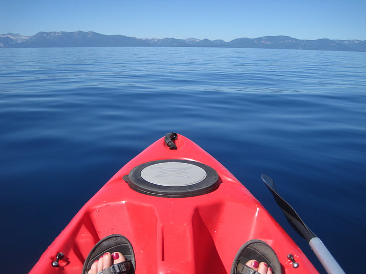 Lake tahoe, Californie, kayak, eau, vacances, nature, Sierra