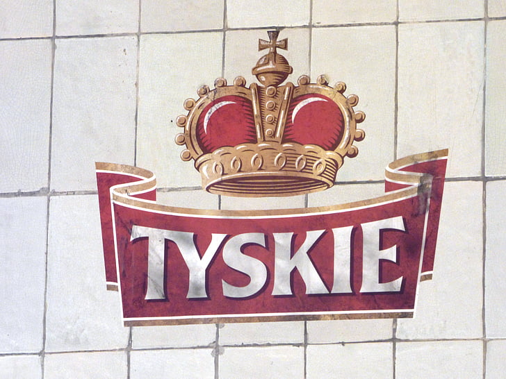 Tyskie, Tychy, έμβλημα, Είσοδος, λογότυπο, Μπίρα, ζυθοποιείο