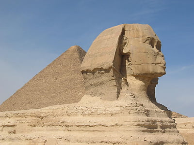 Sphinx, pyramiderna, historiska, Egypten, Kairo, arkeologi, antika
