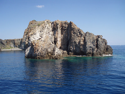 illa, Sicília, Itàlia, Mar, cel, paisatge, Scoglio