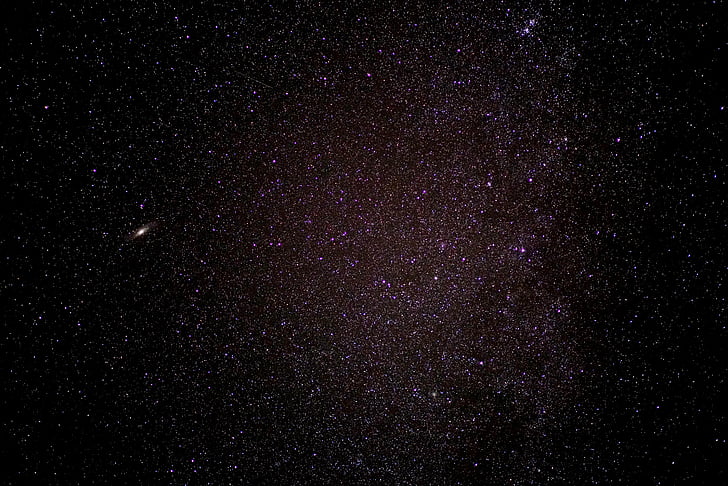 starry sky, star, galaxies, andromeda, andromeda nebula, galaxy m 31, andromeda galaxy