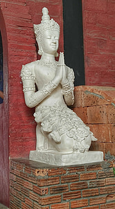 Buda, estátua, Templo de, Banguecoque, Budismo, Ásia, escultura