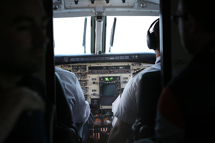 пилотската кабина, пилот, самолет, пътуване, Транспорт, пътуване, въздух превозно средство