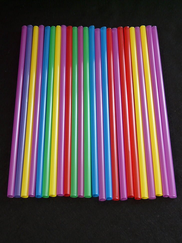 straws, tube, plastic, colorful, color, drink, thirst