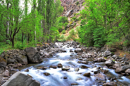 rivière, paysage, Turquie, nature, vert, en plein air, Natur