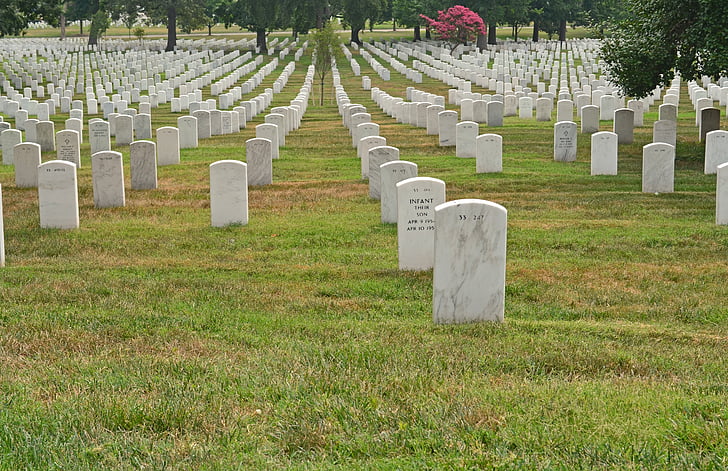 Virginia, Arlingtonský národní hřbitov, hřbitov, smuteční, hrob, náhrobek, odpočinek