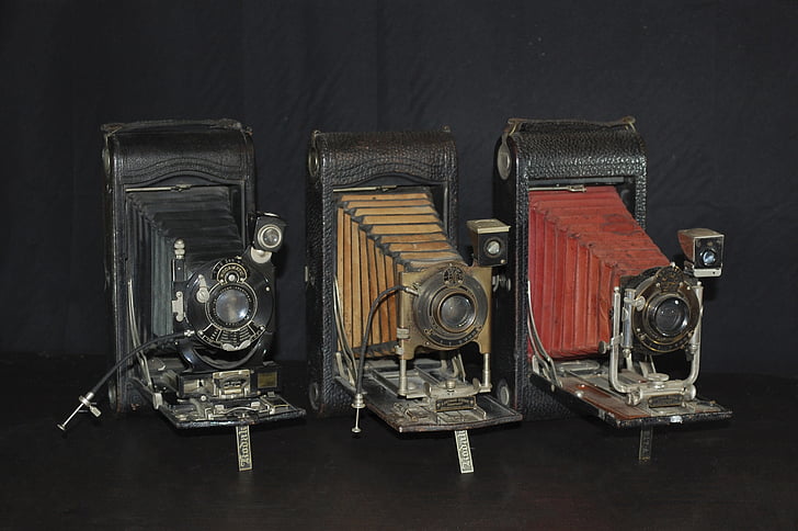 Câmara fotográfica, velho, câmera, coletor de, câmera antiga, antiguidades, câmeras antigas