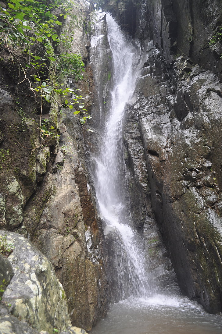 waterfall, nature, bali, forest, wild, cascade, outdoor