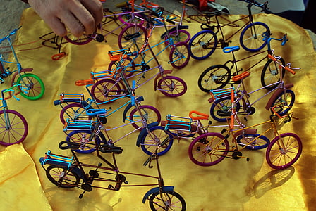 biciclette, in miniatura, artigianato, artigianato, artigianato, fatto a mano, biciclette