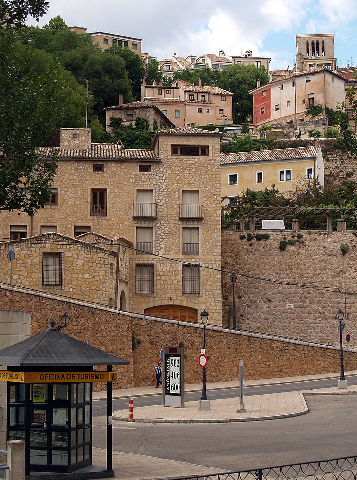Conca, Espanya, panoràmica, edificis, ciutat, edificis històrics, nucli antic