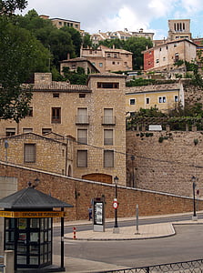 бассейн, Испания, панорамный, здания, город, исторические здания, Старый город