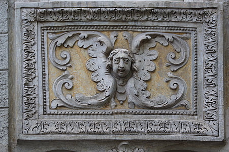 Angel, Relief, kiparstvo, umetnost, Italija, spomenik, angel varuh