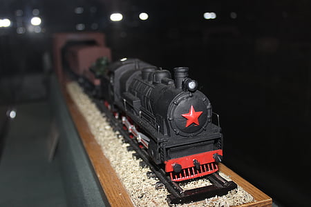 Trem, modelo, estrada de ferro, ferrovia, transporte, trem a vapor, locomotiva