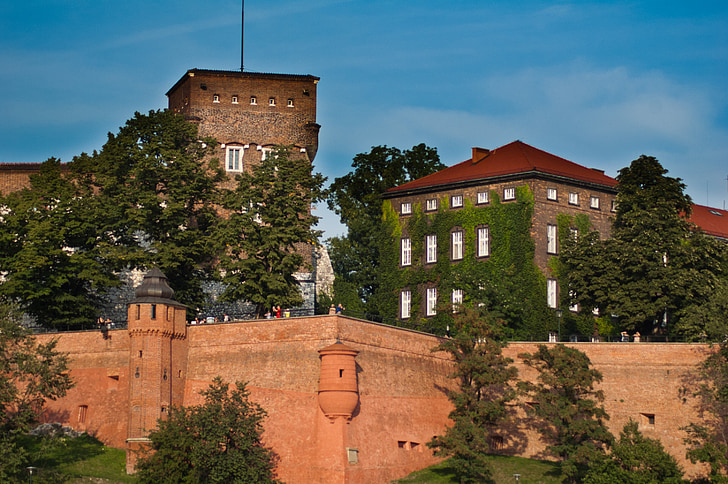 Краков, Wawel, замък, Паметник, езеро dusia, сгради, Малополска