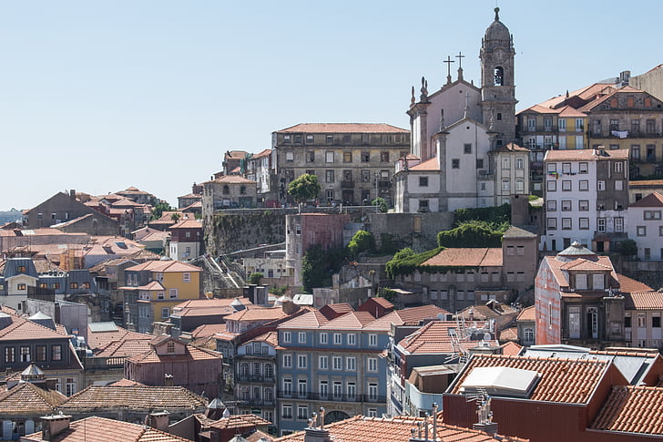 Portugal, Porto, arquitectura, edificis, carrer, vell, Centre
