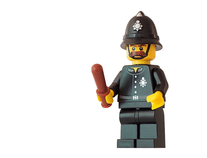policie, LEGO, policista, zákon, vynucení, prosazování práva, důstojník