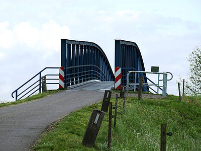 amdorf, Leda, plus étroit pont en Allemagne, rétrécir, pont, Croix, en acier