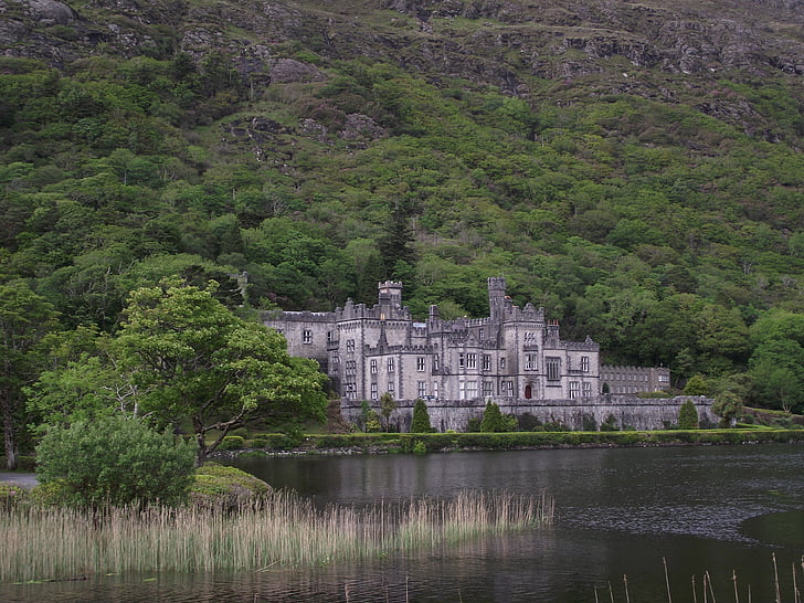 замък, езеро, Ирландия