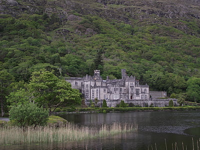 hrad, jezero, Irsko