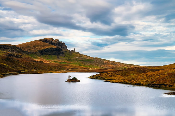Isle of skye, Skottland, himmelen, skyer, ferie, ferie, turisme