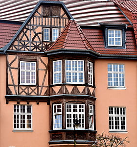 bâtiment historique, poutrelle, vieille ville, architecture, façade, fenêtre de, bâtiment extérieur