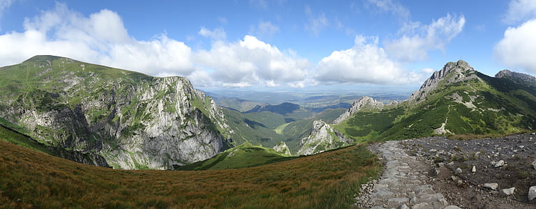 Tatrai, kalnai, Aukštuosiuose Tatruose, kraštovaizdžio, Lenkija, nacionalinis parkas, Gamta