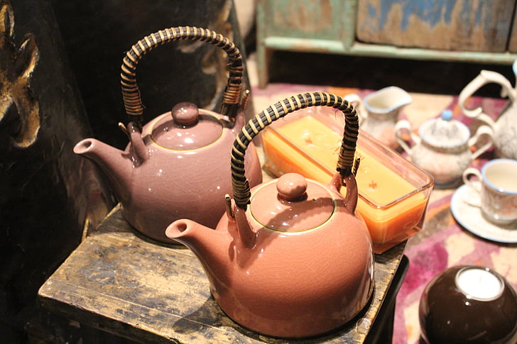 teapot, tea, kettle, tea set