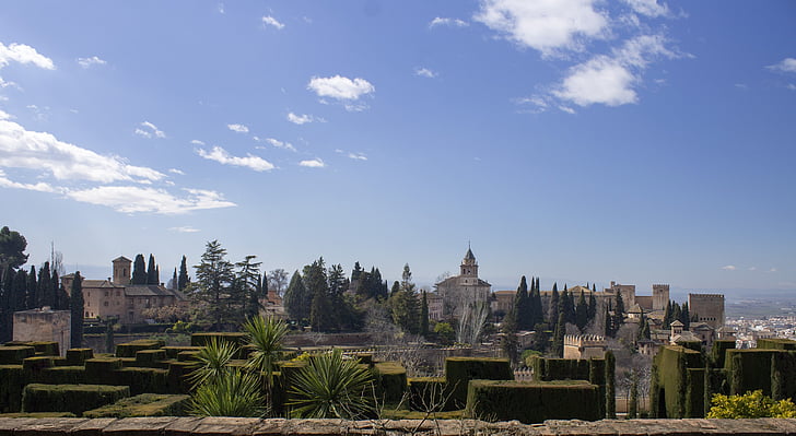 Alhambra, Spania, Granada, reise, historie, gamle, historiske