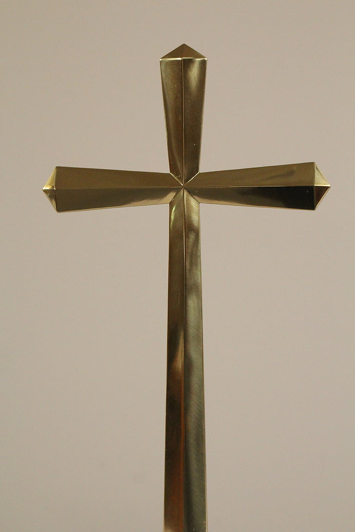 križ, zlato, raspelo, simbol, religija, kršćanski, kršćanstvo