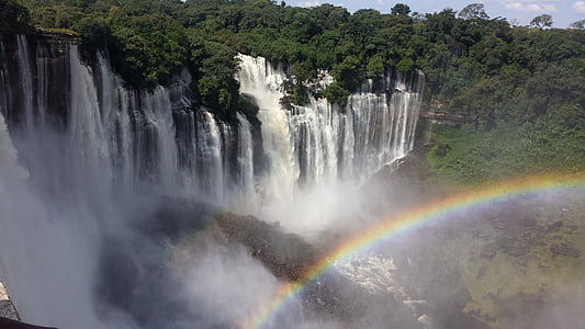 Cataratas, Angola, arco iris, naturaleza, paisajes, Turismo, sostenibilidad