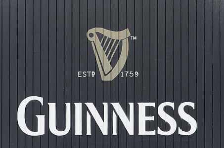 Guinness, sör, gyári, ajtó