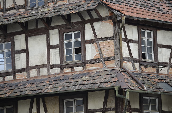 fachwerkhaus, Üdülőház otthon, falu, Oberkirch, Németország