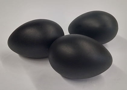 huevos, pizarra, negro, pizarra, arreglo, simple, composición