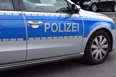 警察, 警察の車, パトロール車, パトロール, 国家権力, 警察官, ドイツ