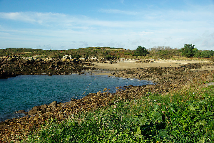 Normandie, ostrov Chausey, kameny, pláž, Já?, Příroda, pobřeží