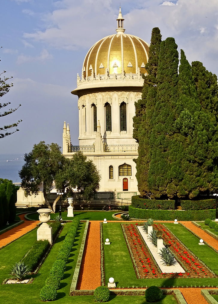 Israël, Haifa, Bahá ' í-geloof, Bahá ' í-weltzentrum, Graftombe, Bahá ' í-geloof tuin, het platform