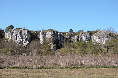 Burgund, Felsen-saussois, Natur, der Canal du nivernais, Website, Klettern