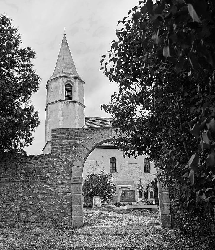Nhà thờ, Hungary, Balf, lối vào, kiến trúc