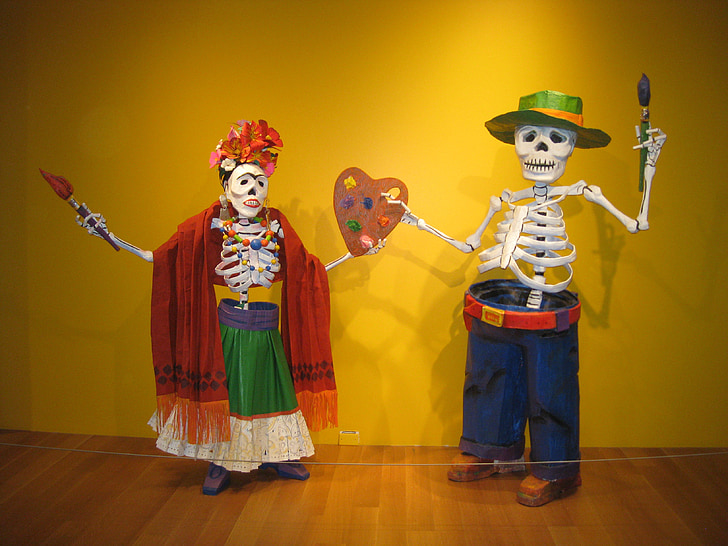 den mrtvých, Frida kahlo, Diego rivera, Art gallery of ontario, Mexiko, smrt, El dia de los muertos