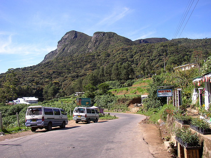 Sri lanka, Highlands, dağ, yol