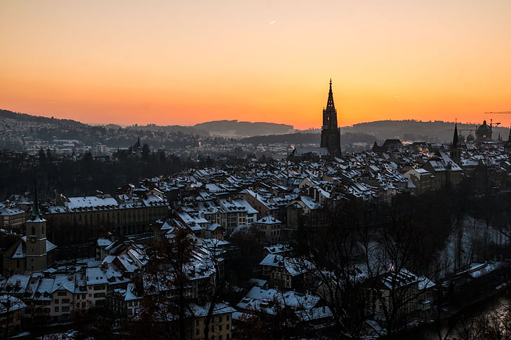 Bern, Schweiz, rosenhaven, bygning, Downtown, City, Bundeshaus