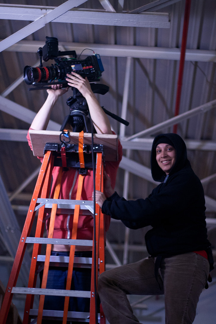 camera, crew, film, filming, video, teamwork, cameraman