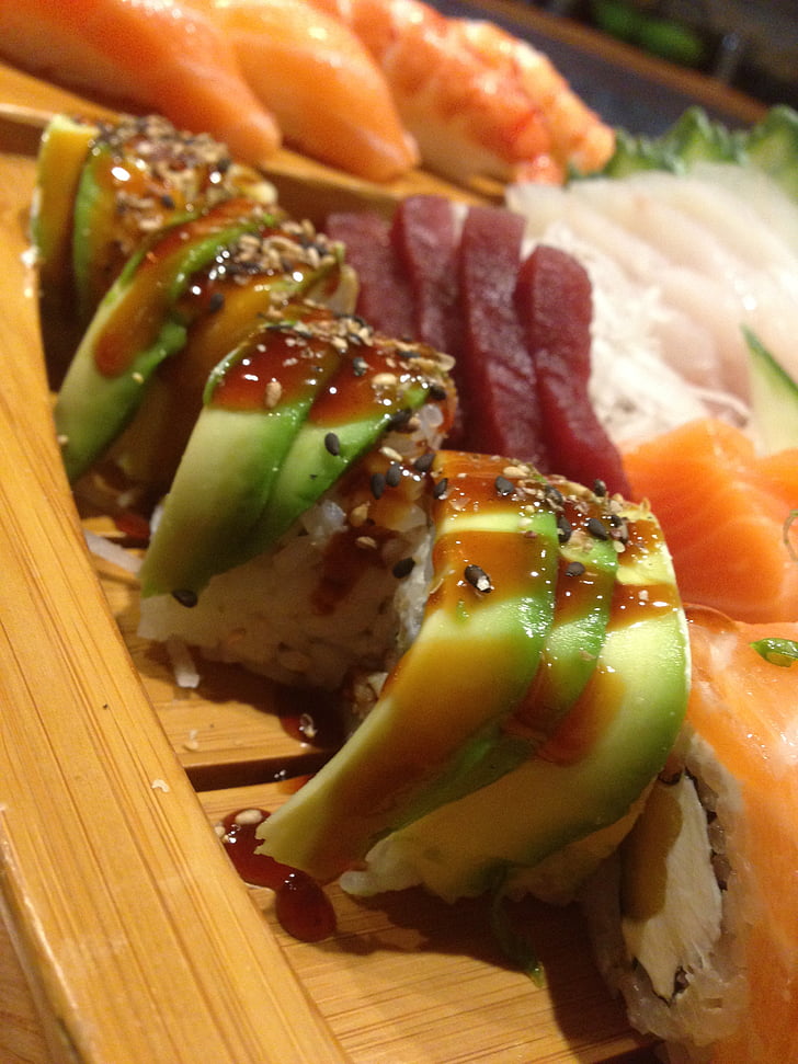 sushi, japán, JAP, élelmiszer, étterem, hal, egészséges
